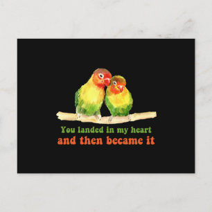 Valentinstag Love Birds Pencil Zeichnend Postkarte