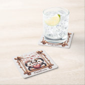 Valentinstag Love Lago Maggiore Rechteckiger Pappuntersetzer (Vor Ort)