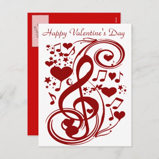 Valentinstag Love_Postcard Feiertagspostkarte (Vorne/Hinten)