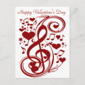 Valentinstag Love_Postcard Feiertagspostkarte (Vorderseite)