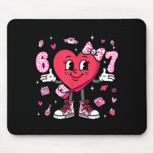 Valentinstag Lustig 67 Meme Six Seven 6 7 Valent Mousepad