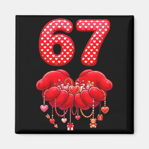 Valentinstag Lustig 67 Sechs Sieben Valentinsherz Magnet