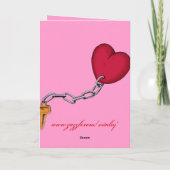 Valentinstag lustige Affenkarte Feiertagskarte (Rückseite)