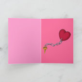 Valentinstag lustige Affenkarte Feiertagskarte (Innenseite)