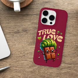 Valentinstag lustige kawaii pistachio Schokolade iPhone 16 Pro Hülle