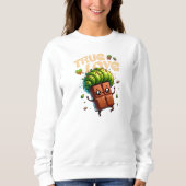 Valentinstag lustige kawaii pistachio Schokolade Sweatshirt (Vorderseite)
