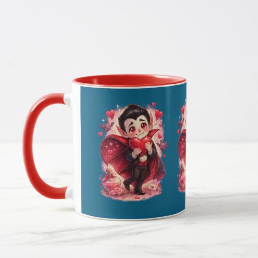 Valentinstag Lustiger Dracula Becher Tasse (Links)
