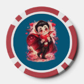Valentinstag Lustiger Dracula Pokerchips (Rückseite)