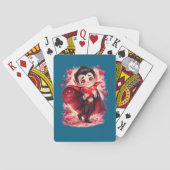 Valentinstag Lustiger Dracula Spielkarten (Rückseite)