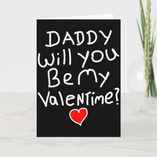 Valentinstag Lustiger Vater  Karte (Vorderseite)