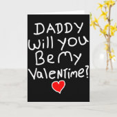 Valentinstag Lustiger Vater  Karte (Gelbe Blume)