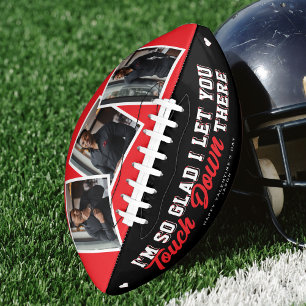 Valentinstag Lustiges Erwachsenen-Touchdown-Foto R Football