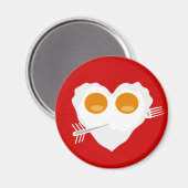 Valentinstag lustiges Herz Custom Magnet (Vorderseite/Rückseite)