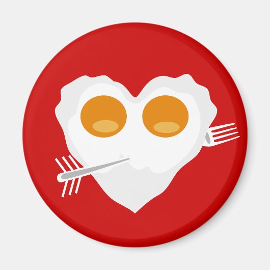 Valentinstag lustiges Herz Custom Magnet (Vorne)