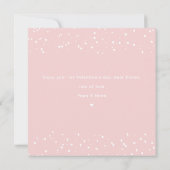 Valentinstag Mädchen rosa Valentinstag Tageskarte Karte (Rückseite)