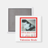 Valentinstag Magnet (Vorderseite/Rückseite)
