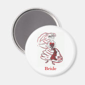 Valentinstag Magnet (Vorderseite/Rückseite)