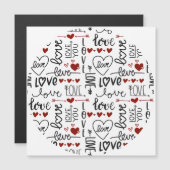Valentinstag Magnetkarte (Vorne/Hinten)
