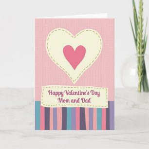 Valentinstag-Mama-und-Papa-Liebeskarte Karte
