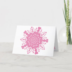 Valentinstag Mandala Card Dankeskarte