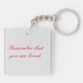 Valentinstag Mandala Herzbewegungsnachricht Schlüsselanhänger (Rückseite)