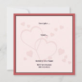 Valentinstag Margarita Fiesta Party Einladung (Rückseite)