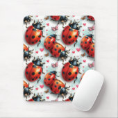 Valentinstag-Marienkäfer-Liebesmuster Mousepad (Mit Mouse)