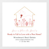 Valentinstag-Marketing | Real Anwesen Office Fensteraufkleber (Blatt)