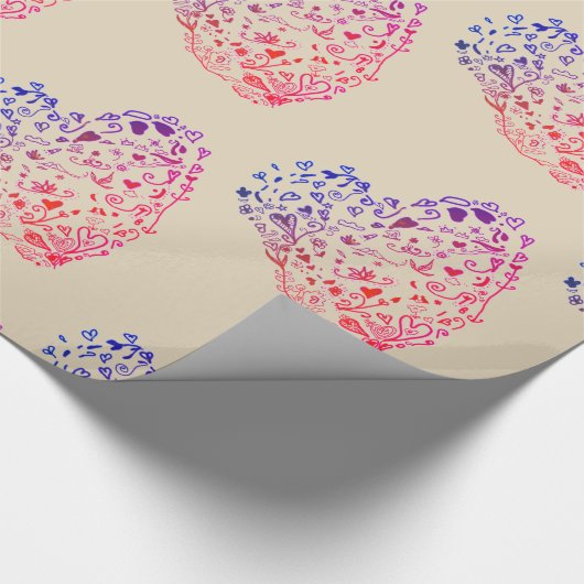 Valentinstag Matte Wrapping Paper Geschenkpapier (Ecke)