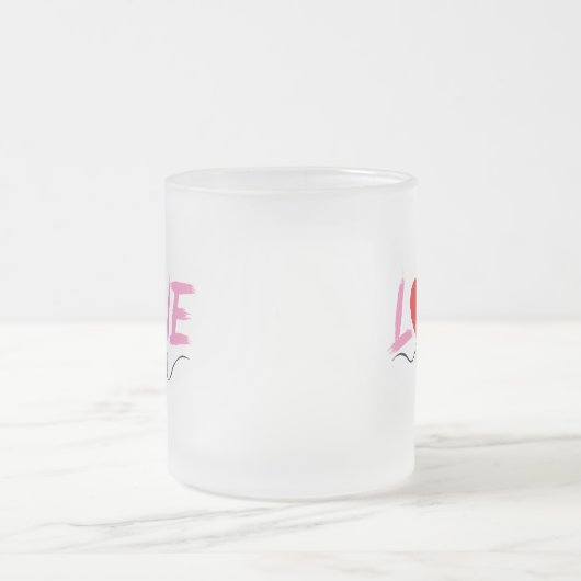 Valentinstag Mattglastasse (Mittel)