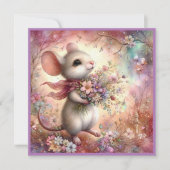 Valentinstag Maus Liebe Schrift Christlich Feiertagskarte (Vorderseite)