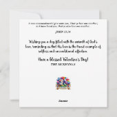 Valentinstag Maus Liebe Schrift Christlich Feiertagskarte (Rückseite)