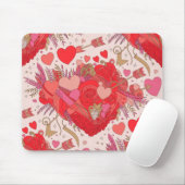 Valentinstag-Mausepad | Romantisch Mousepad (Mit Mouse)