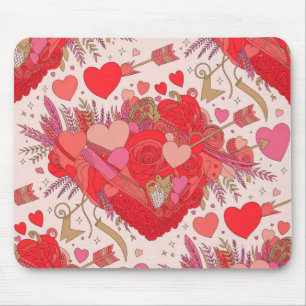 Valentinstag-Mausepad Romantisch Mousepad