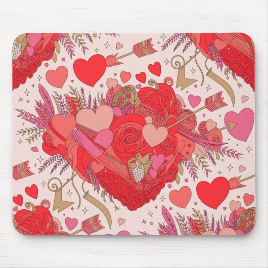 Valentinstag-Mausepad | Romantisch Mousepad (Vorne)