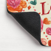 Valentinstag-Mauspad | Romantisch Mousepad (Ecke)