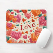 Valentinstag-Mauspad | Romantisch Mousepad (Mit Mouse)