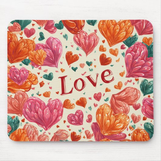 Valentinstag-Mauspad | Romantisch Mousepad (Vorne)