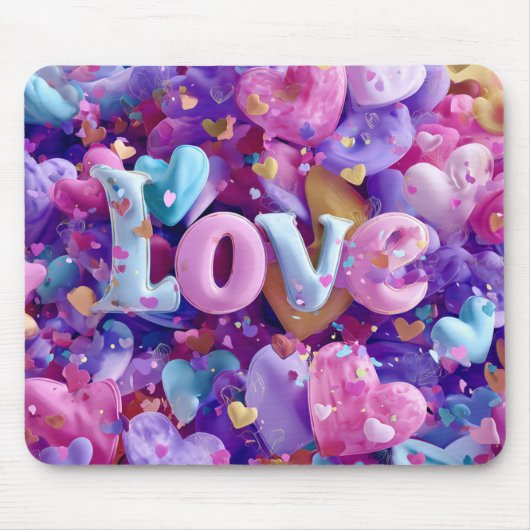 Valentinstag-Mauspad | Romantisch Mousepad (Vorne)