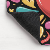 Valentinstag-Mauspad | Romantisch Mousepad (Ecke)