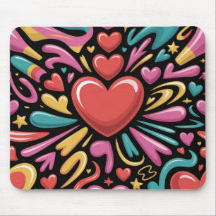 Valentinstag-Mauspad Romantisch Mousepad