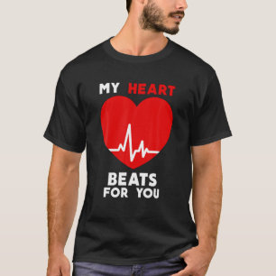 Valentinstag mein Herz schlägt für Sie Match Cou T-Shirt