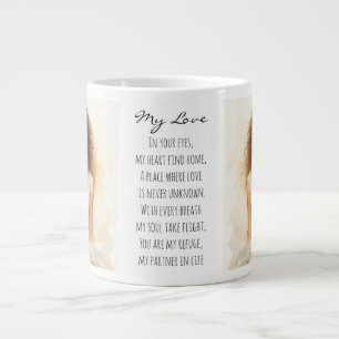 Valentinstag, Meine Liebe, schöne Frauen in Liebe Jumbo-Tasse