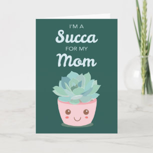 Valentinstag Meine Mutter mit Kawaii Sukkulente Karte