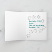 Valentinstag Miniatur Schnauzer Feiertagskarte (Innenseite)