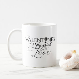 Valentinstag Minimalistische Lettering Kaffeetasse