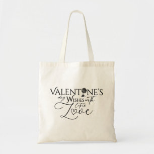 Valentinstag Minimalistische Lettering Tragetasche