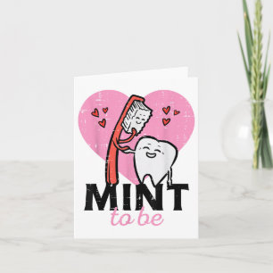 Valentinstag Minze zu sein Zelt Pinsel Denti Karte
