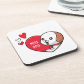 Valentinstag, Miss dich Getränkeuntersetzer (Linke Seite)