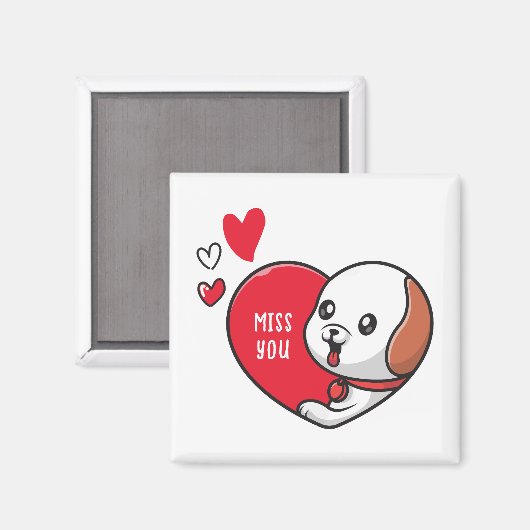 Valentinstag, Miss dich Magnet (Vorderseite/Rückseite)
